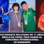Estudiante boliviano de 11 años brilla en China tras ganar el concurso internacional de mandarín1