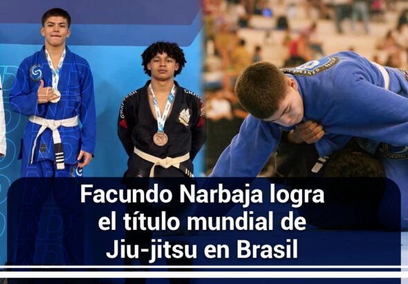 Facundo Narbaja logra título mundial de jiu-jitsu en Brasil