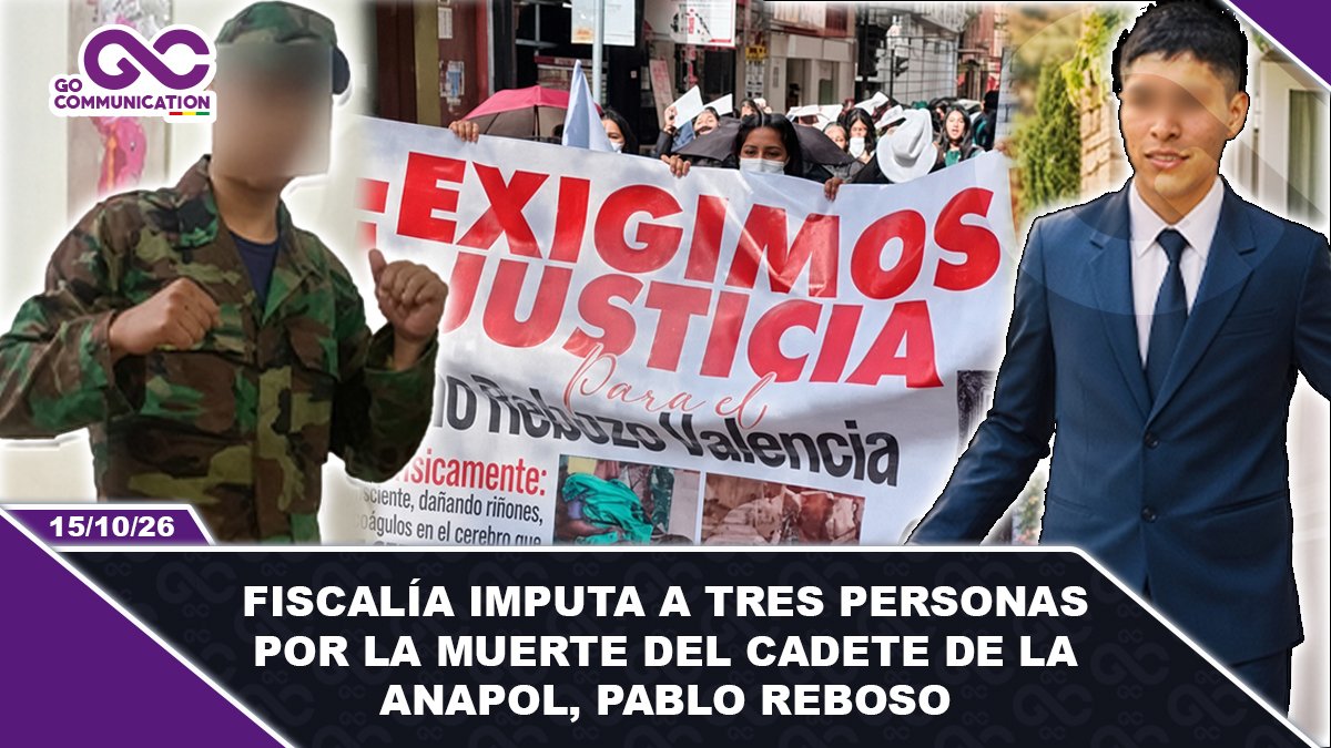 Fiscalía imputa a tres personas por la muerte del cadete de la Anapol, Pablo Reboso