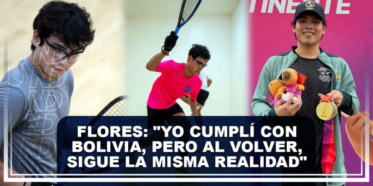 Flores Yo cumplí con Bolivia, pero al volver, sigue la misma realidad