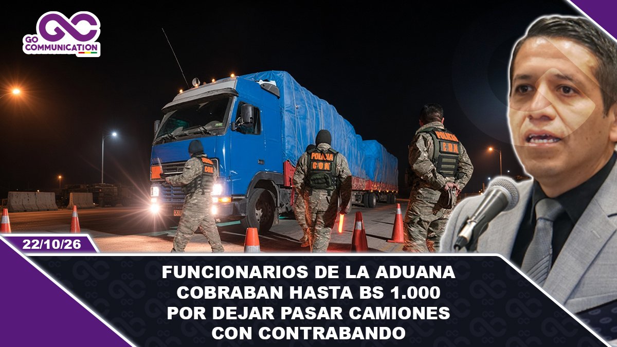 Funcionarios de la Aduana cobraban hasta Bs 1.000 por dejar pasar camiones con contrabando