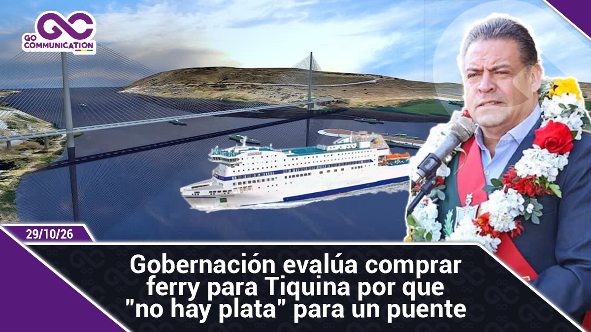 Gobernación evalúa comprar ferry para Tiquina por que no hay plata para un puente