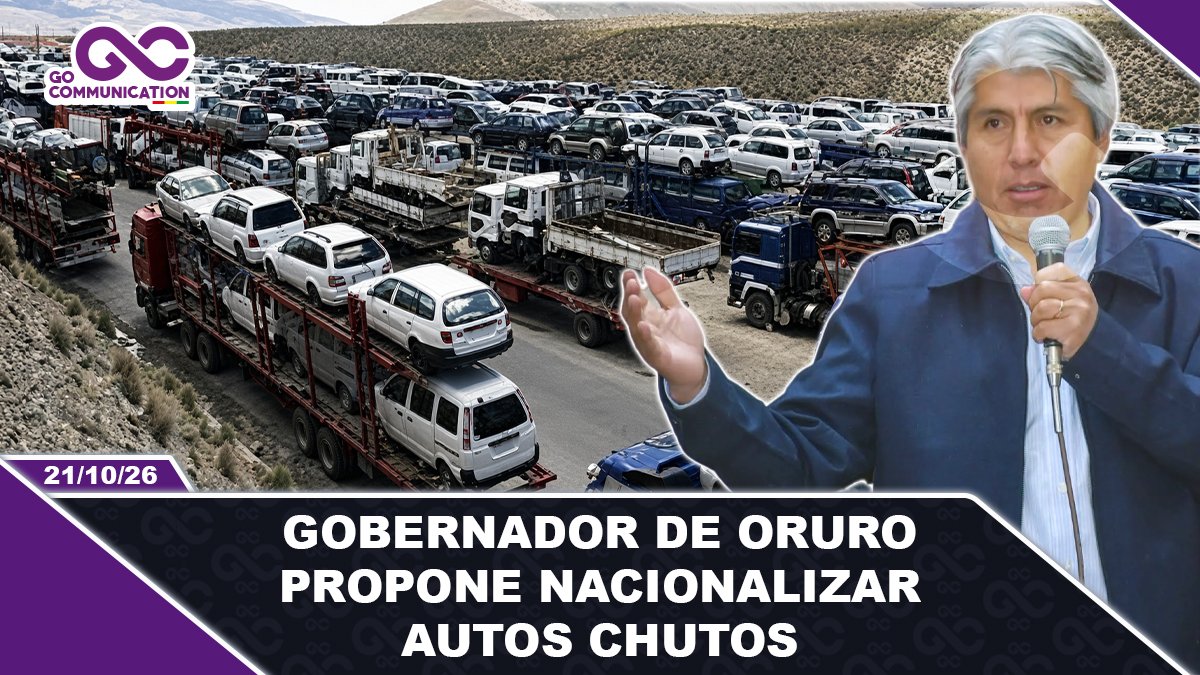 Gobernador de Oruro propone nacionalizar autos chutos