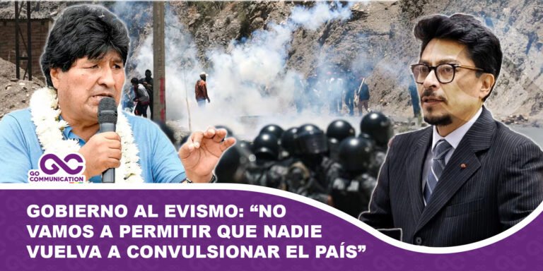 Gobierno al evismo No vamos a permitir que nadie vuelva a convulsionar el país