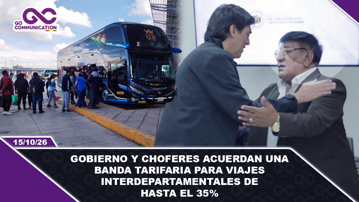 Gobierno y choferes acuerdan una banda tarifaria para viajes interdepartamentales de hasta el 35%
