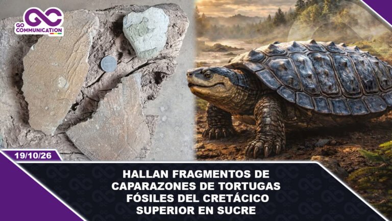 Hallan fragmentos de caparazones de tortugas fósiles del Cretácico Superior en Sucre