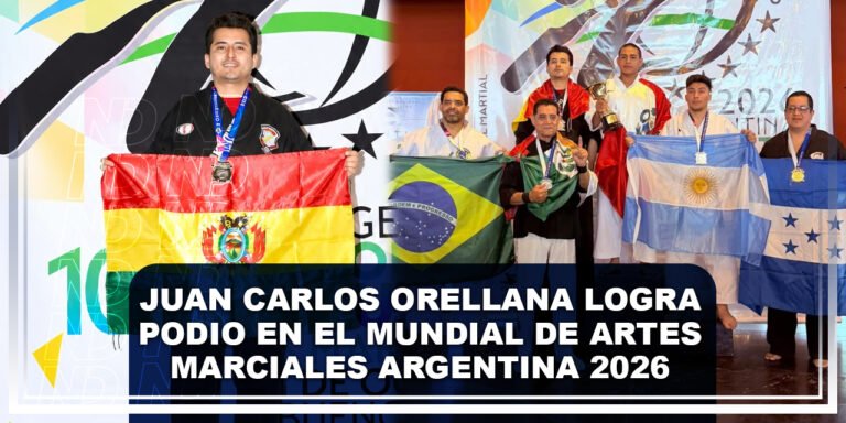 Juan Carlos Orellana logra podio en el Mundial de Artes Marciales Argentina 2026