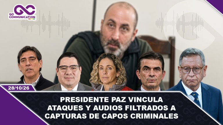 Presidente Paz vincula ataques y audios filtrados a capturas de capos criminales