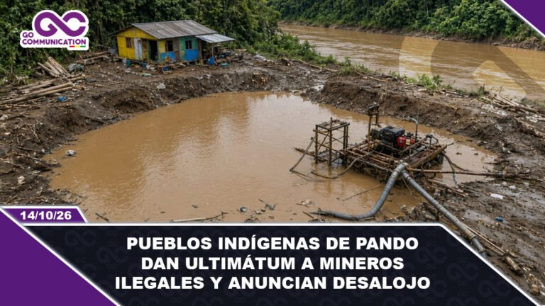 Pueblos indígenas de Pando dan ultimátum a mineros ilegales y anuncian desalojo