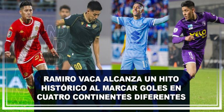 Ramiro Vaca alcanza un hito histórico al marcar goles en cuatro continentes diferentes