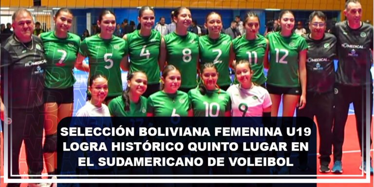 Selección Boliviana Femenina U19 logra histórico quinto lugar en el Sudamericano de Voleibol