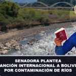 Senadora plantea sanción internacional a Bolivia por contaminación de ríos
