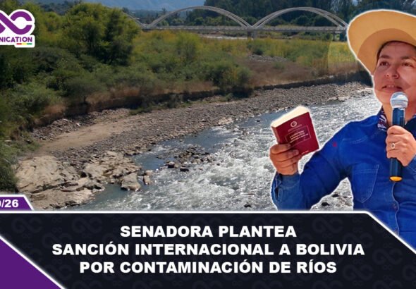 Senadora plantea sanción internacional a Bolivia por contaminación de ríos