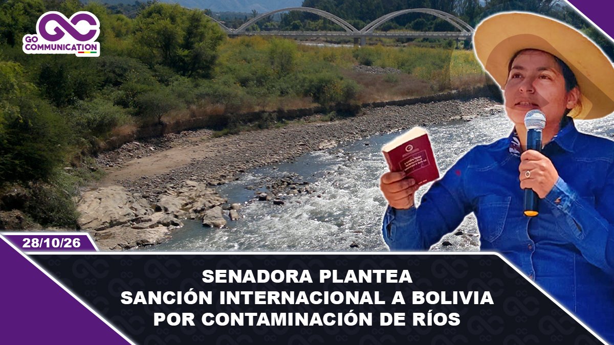 Senadora plantea sanción internacional a Bolivia por contaminación de ríos