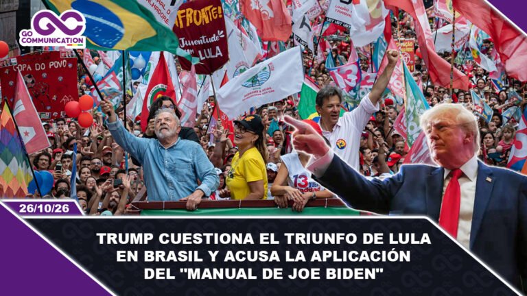 Trump cuestiona el triunfo de Lula en Brasil y acusa la aplicación del manual de Joe Biden