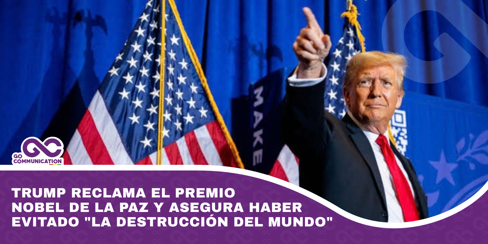 Trump reclama el Premio Nobel de la Paz