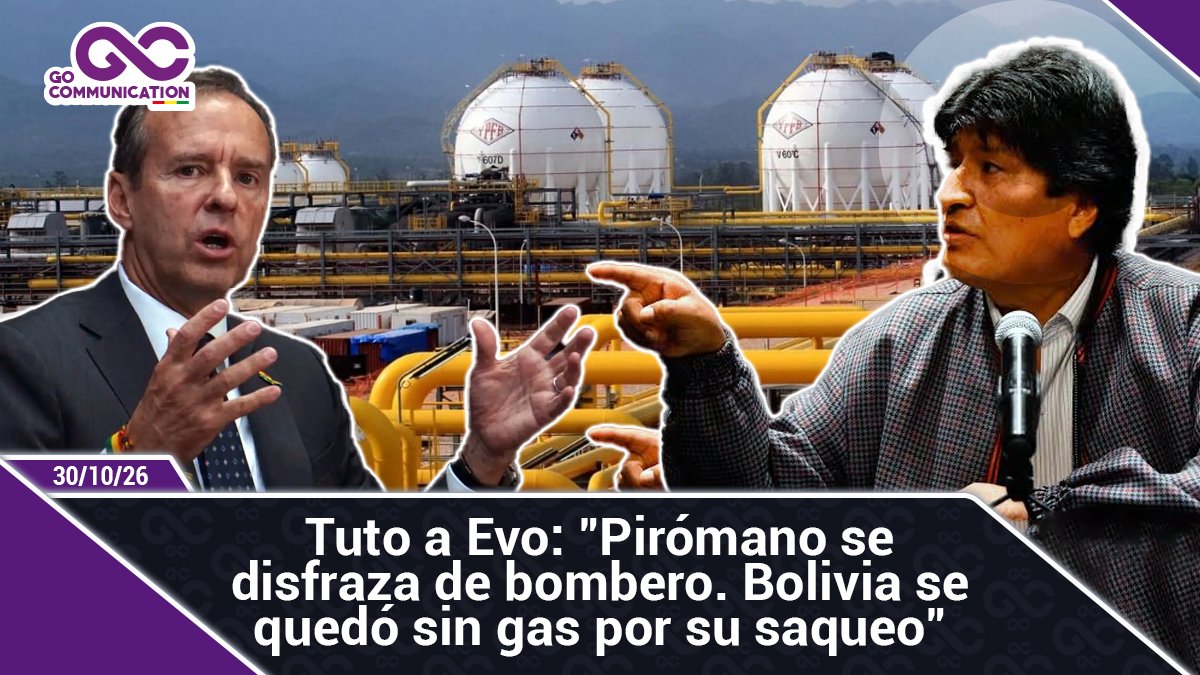 Tuto a Evo Pirómano se disfraza de bombero. Bolivia se quedó sin gas por su saqueo
